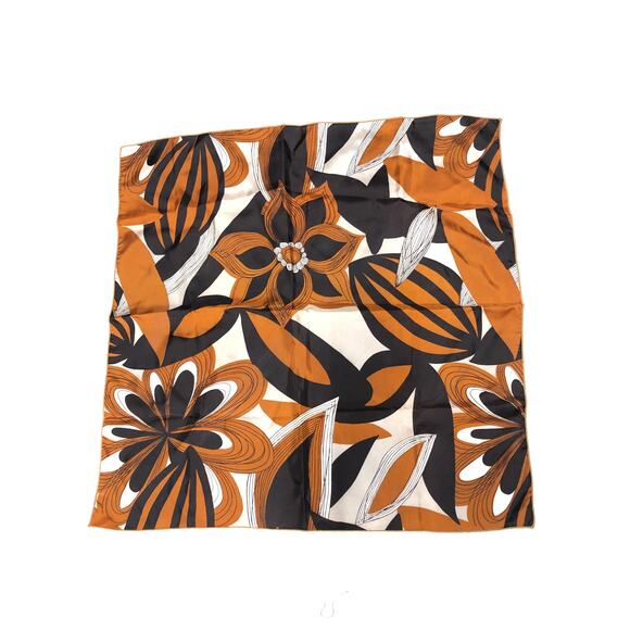 VINTAGE FLORAL PRINT SCARF SIZE 20X21" - Picture 1 of 3